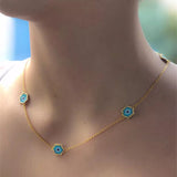 ZHONGVI MIYUKI Necklaces Turkish Evil Eye Women Jewelry